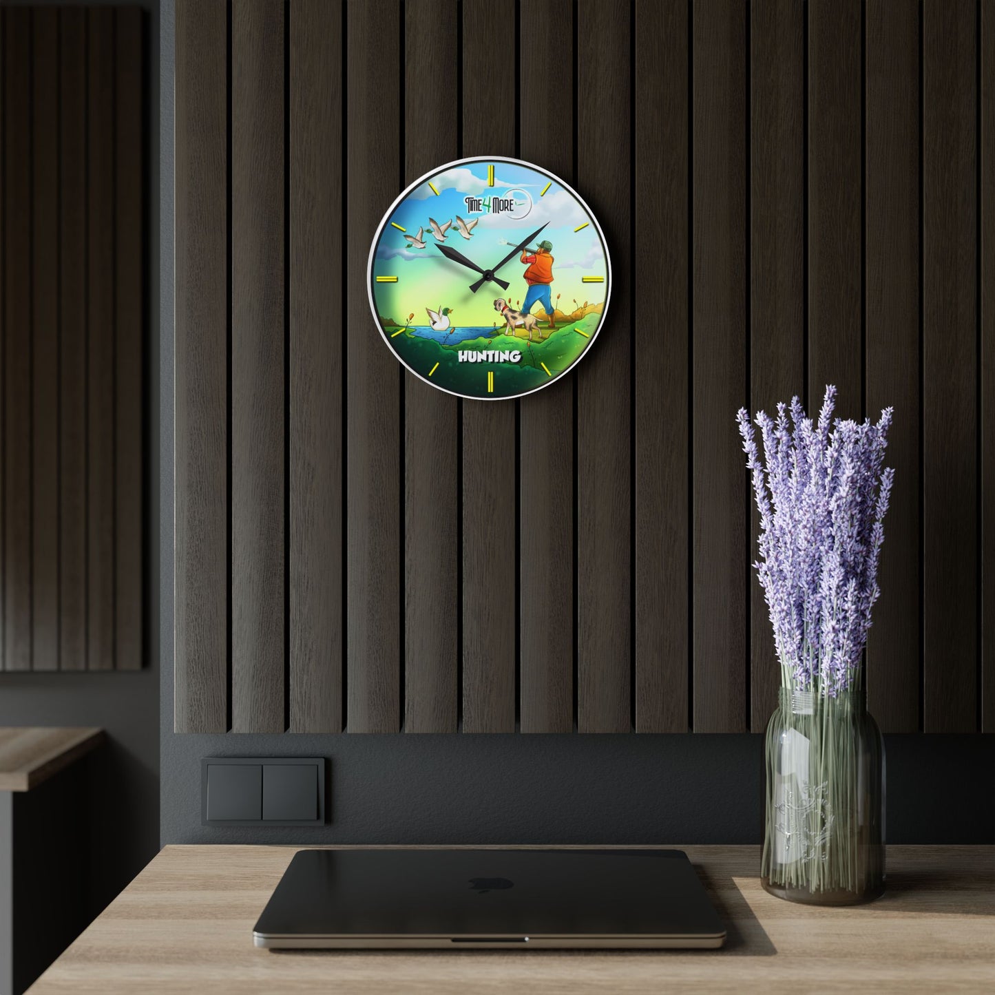 Time for More Hunting Acrylic Wall Clock