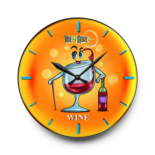 Time for More Wine Acrylic Wall Clock