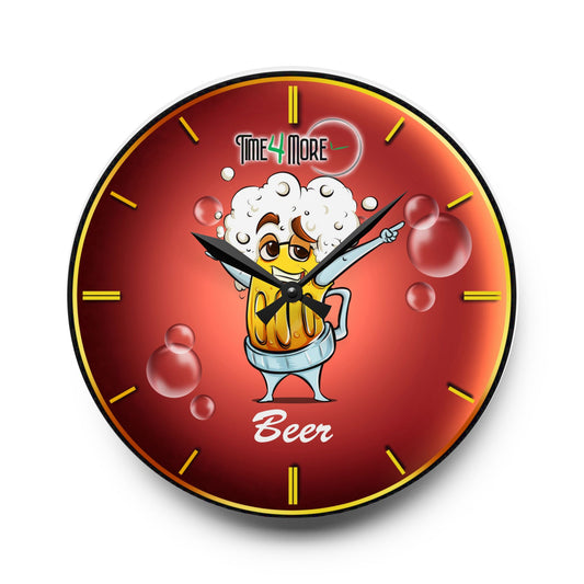 Time for More Beer Acrylic Wall Clock