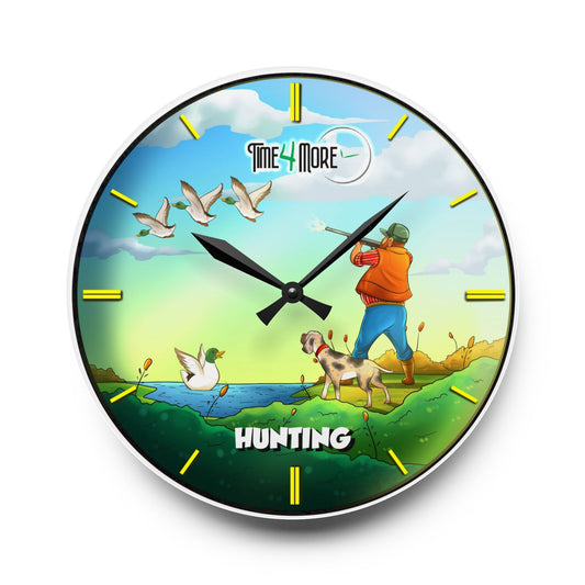 Time for More Hunting Acrylic Wall Clock