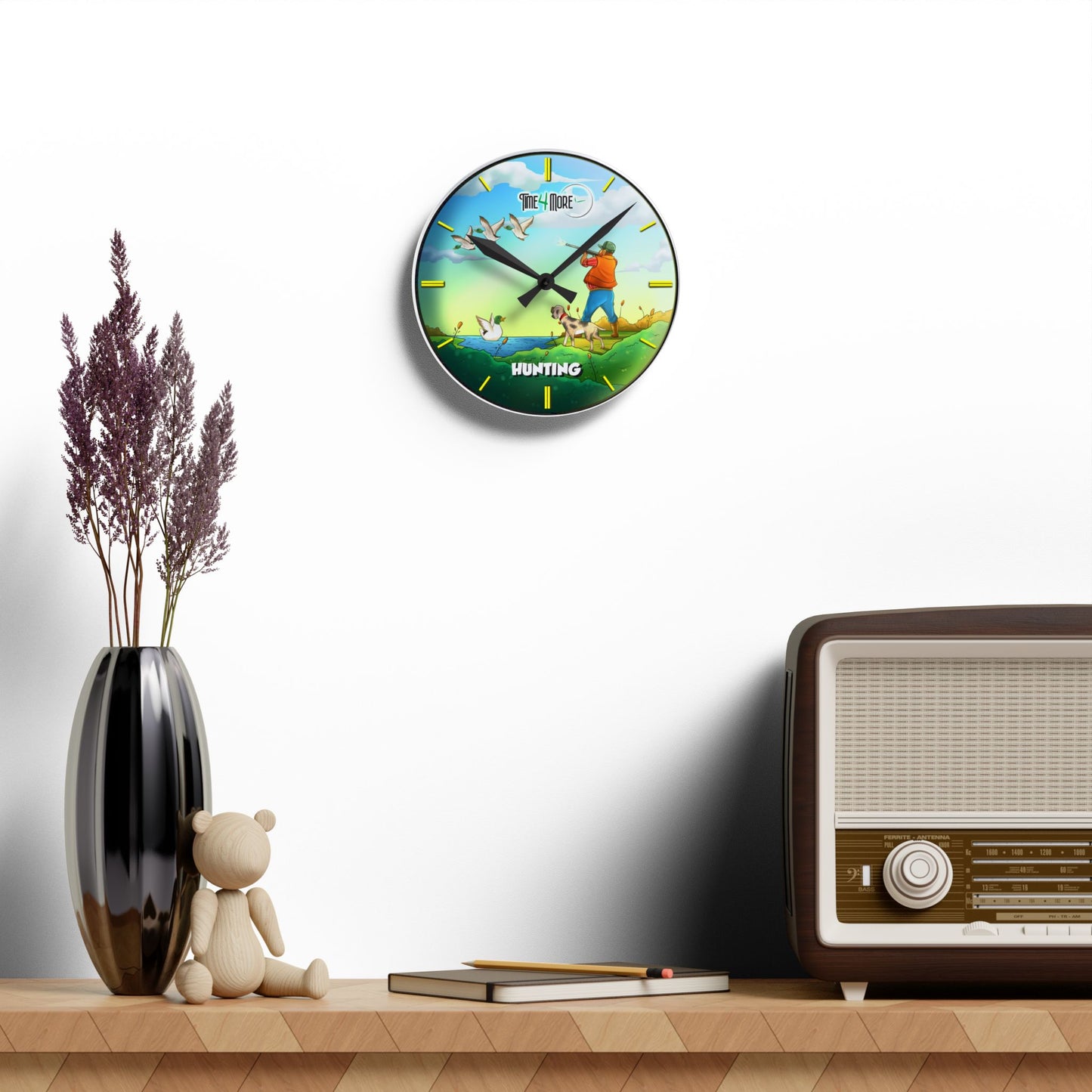 Time for More Hunting Acrylic Wall Clock