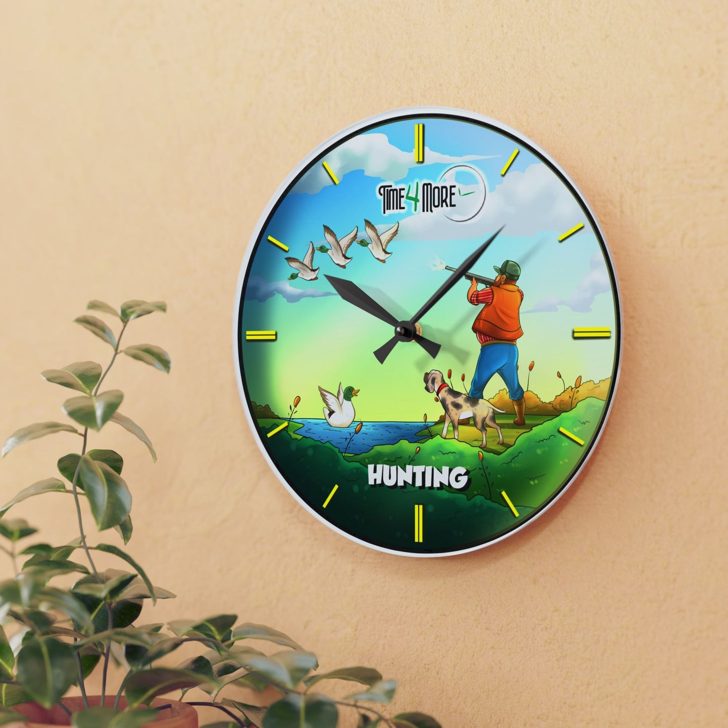 Time for More Hunting Acrylic Wall Clock