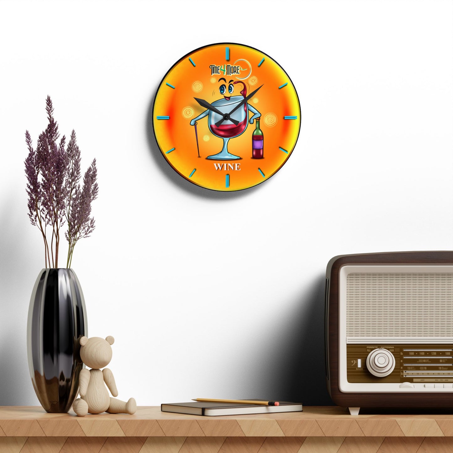 Time for More Wine Acrylic Wall Clock