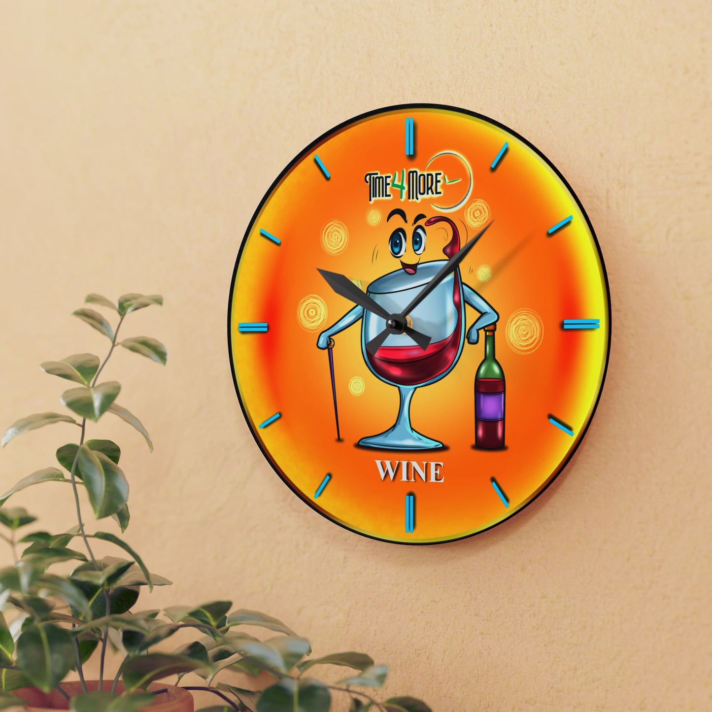 Time for More Wine Acrylic Wall Clock