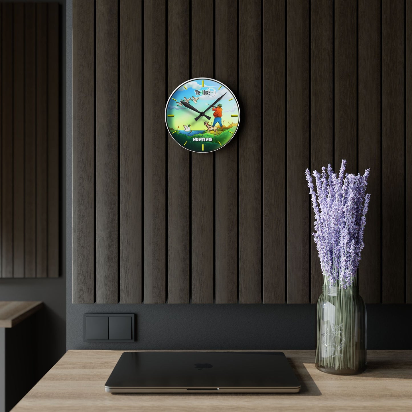 Time for More Hunting Acrylic Wall Clock