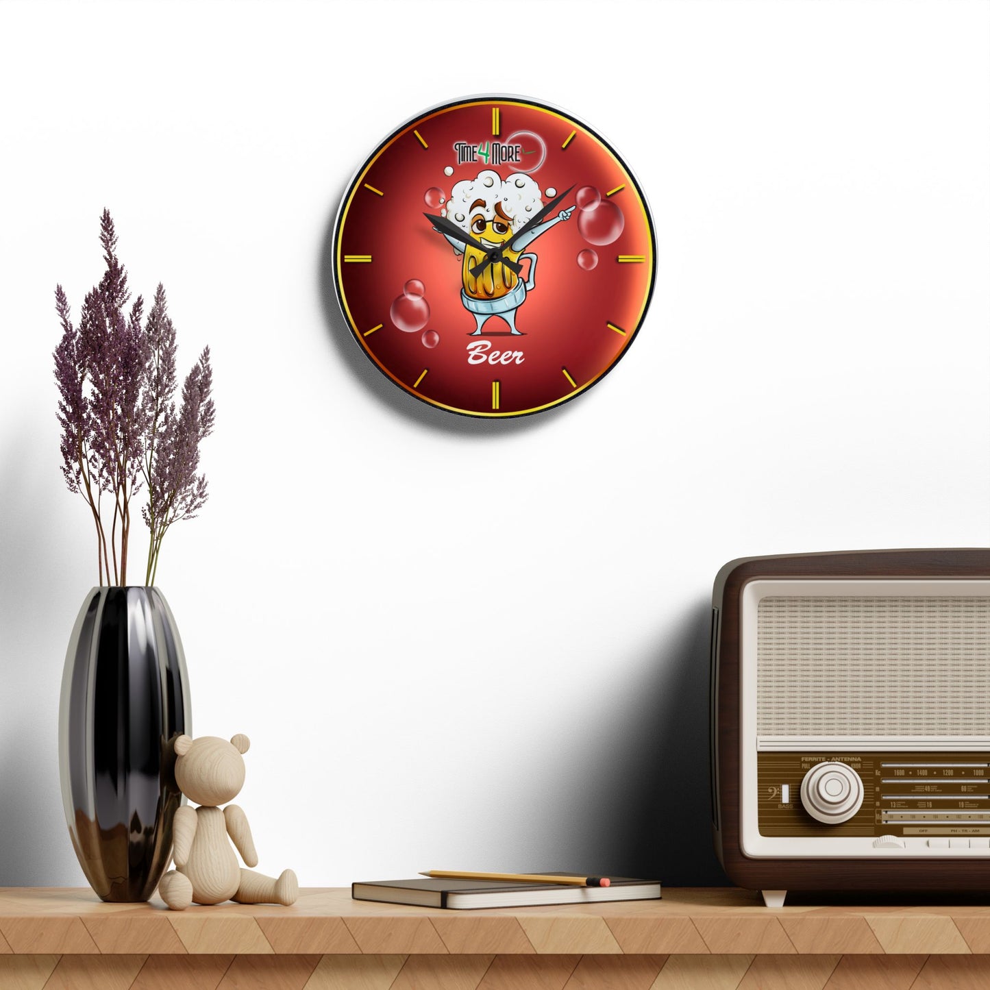 Time for More Beer Acrylic Wall Clock
