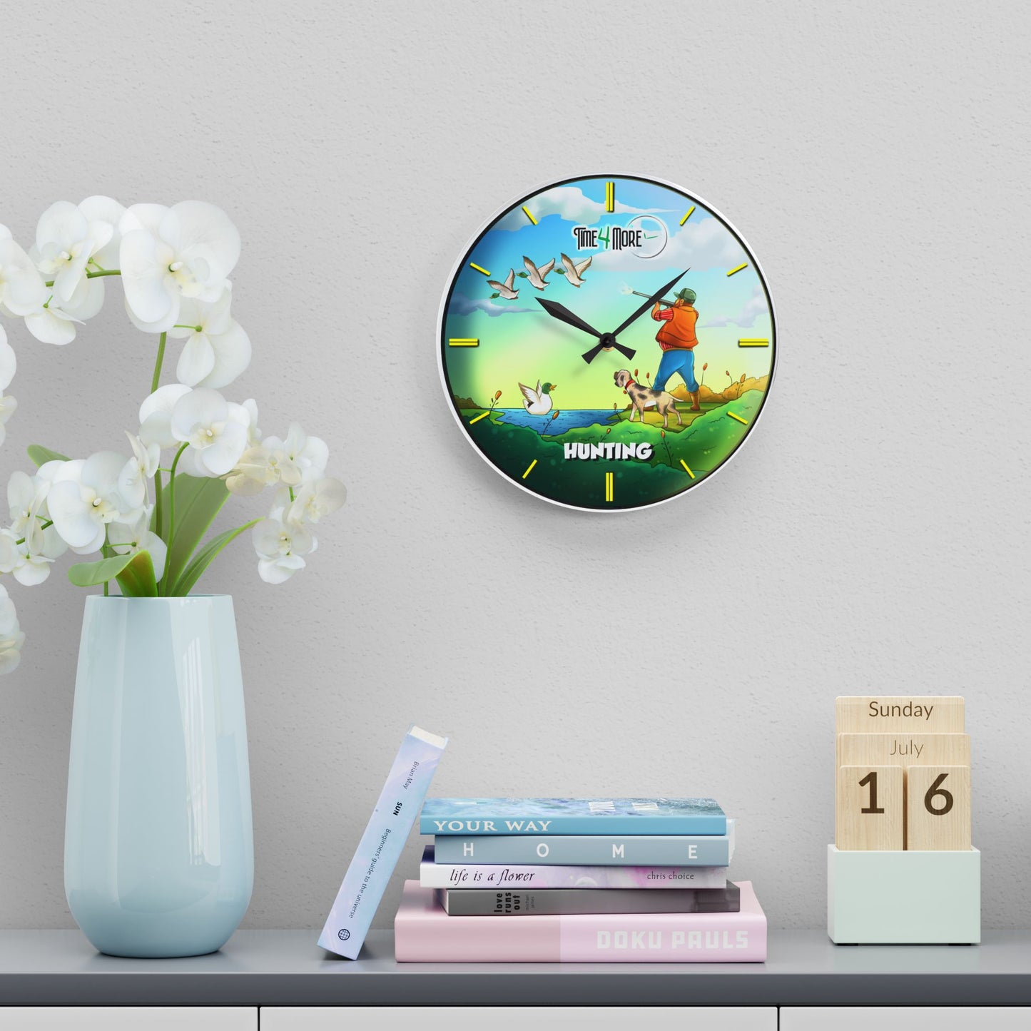 Time for More Hunting Acrylic Wall Clock