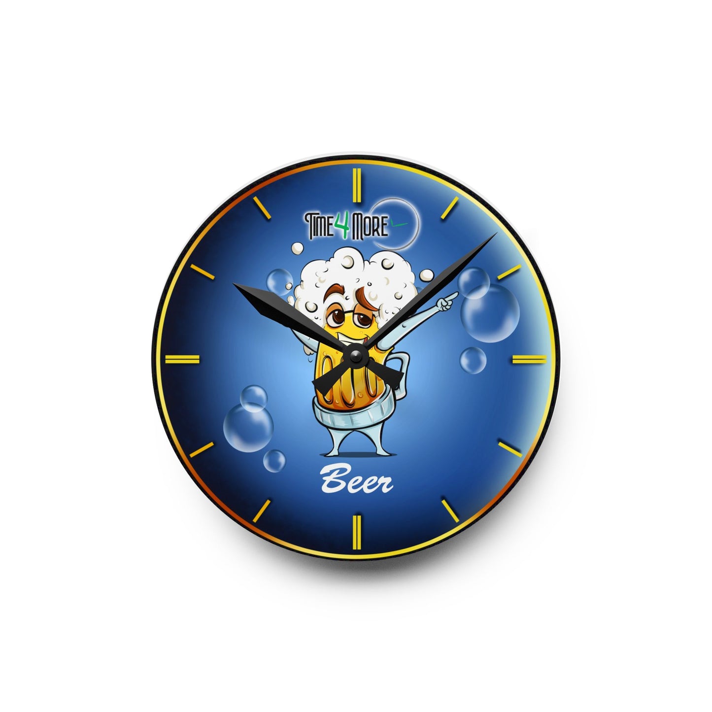 Time for More Beer - Acrylic Wall Clock
