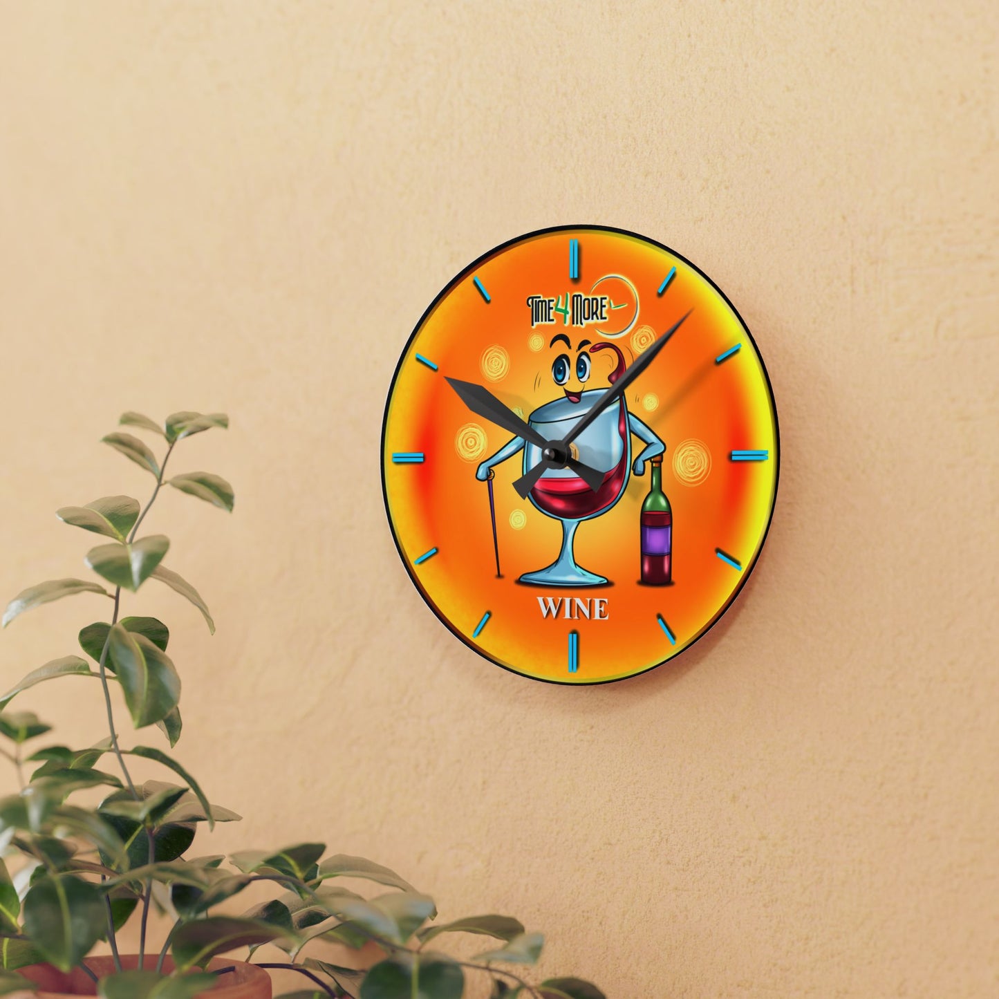 Time for More Wine Acrylic Wall Clock